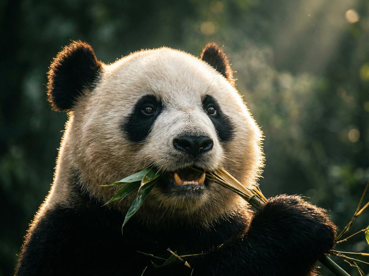 重口熊猫吃竹视频